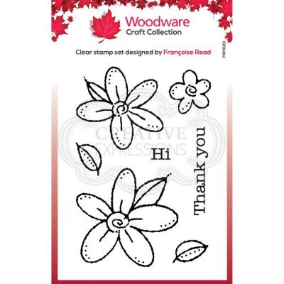 Creative Expressions Woodware Clear Stamp Singles - Daisies